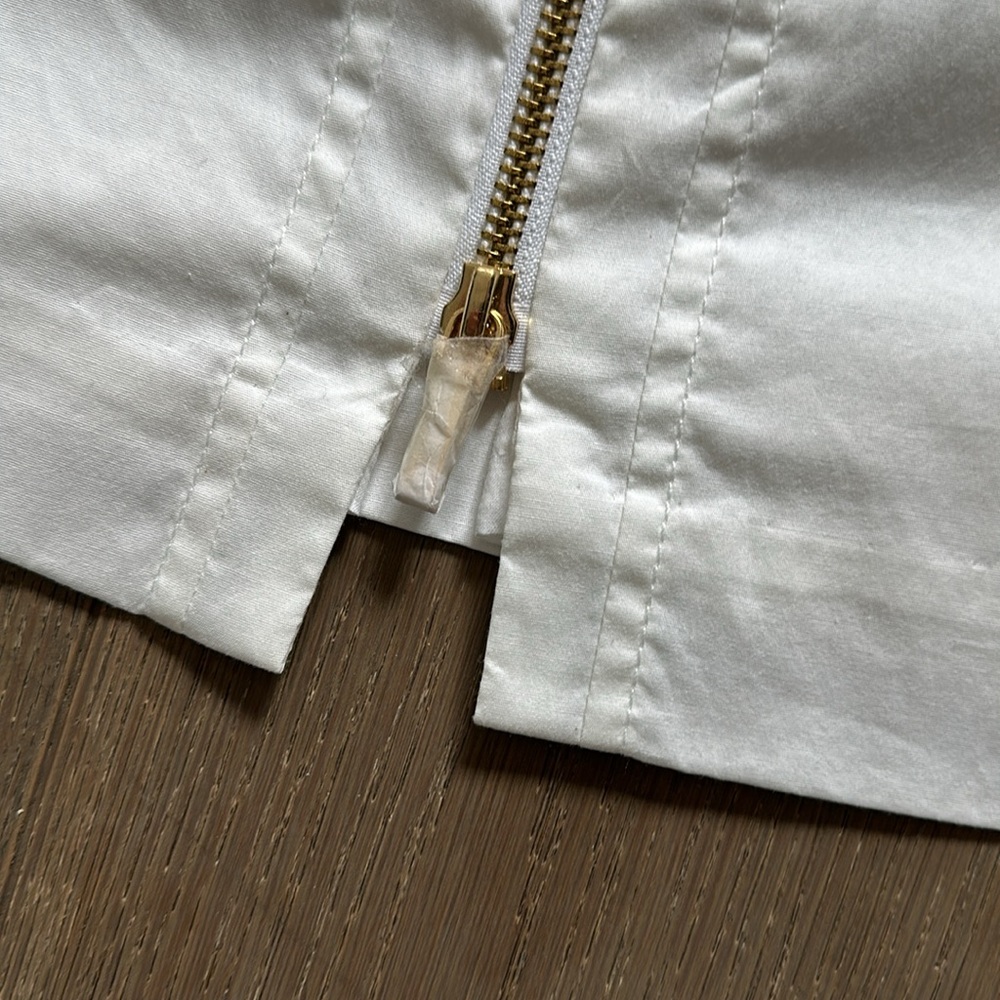 Tory Burch White Sleeveless Belted Dress - Picture 5 of 7